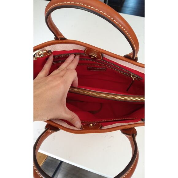 Dooney & Bourke Brielle luxury satchel blush Pebble grain Leather quiet luxury - Picture 4 of 11